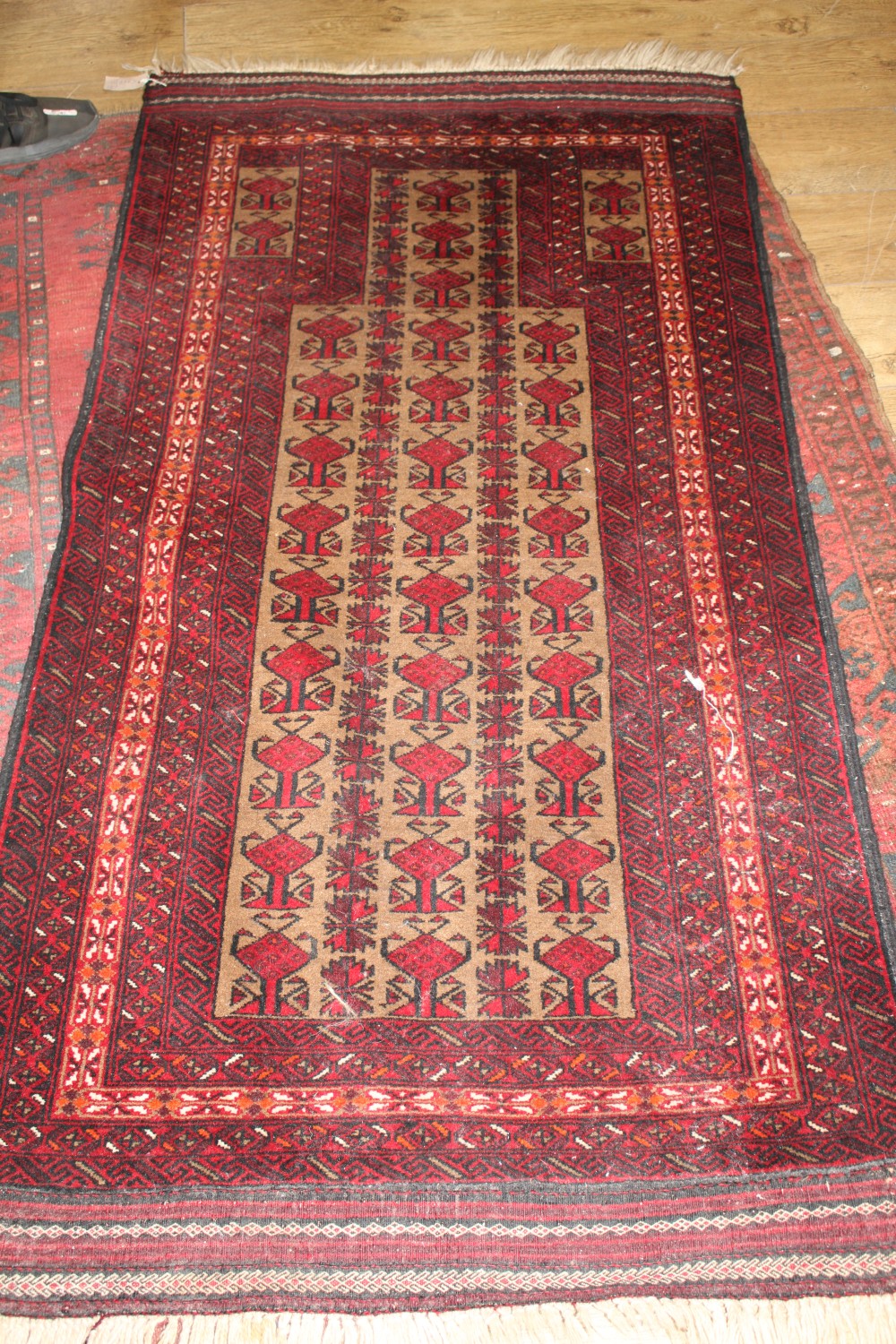 Two Belouch rugs, 174 x 88cm and 167 x 122cm